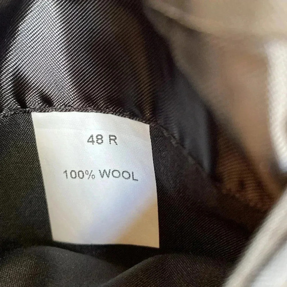 Jos A Bank 100 % wool black and gray single rear vent men’s sport coat 48R - Picture 6 of 9